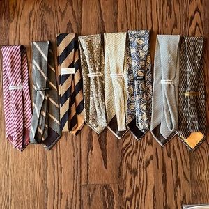 Armani, Hugo Boss, Donna Karan, Zegna ties —bundle